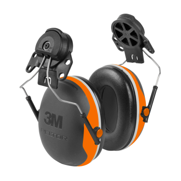 X4 Ear Defender 32snr Helmet Mount - Slim Line Version Orange