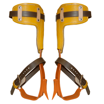 Twisted Steel shank climbers fitted with 140D pads