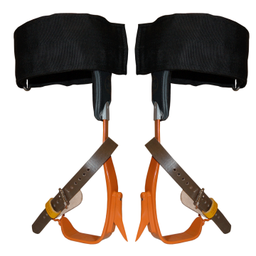 Twisted steel shank climbers fitted with 150V pads