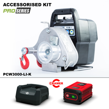 PCW3000-LI-K Battery Pulling Winch 1000kg