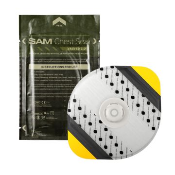 SAM Chest Seal Single - 1 x Valved Dressing