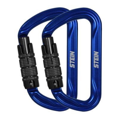 SECURA D-Shape Aluminium - Blue - Twin Pack