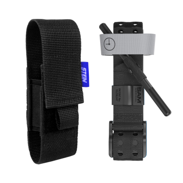 SAM XT Tourniquet - Black with VAULT TQ Tourniquet Holster