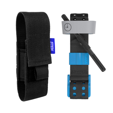 SAM XT Tourniquet - Blue with VAULT TQ Tourniquet Holster