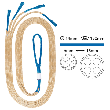 YaleGrip 14mm / 1.7m (Marine Coated)