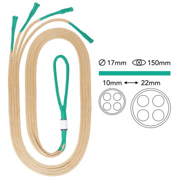 YaleGrip 17mm / 2.0m (Marine Coated)
