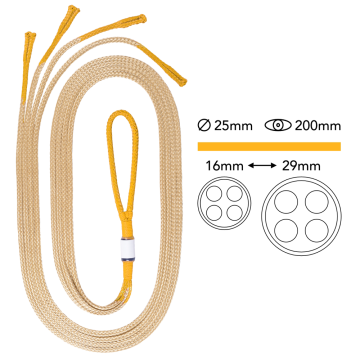 YaleGrip 25mm / 3.0m (Marine Coated)