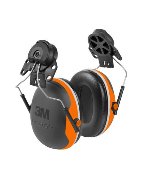 X4 Ear Defender 32snr Helmet Mount - Slim Line Version Orange