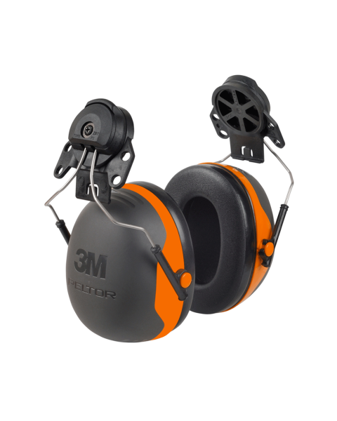 X2 Ear Defender 30snr Helmet Mount - Orange