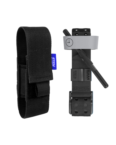 SAM XT Tourniquet - Black with VAULT TQ Tourniquet Holster